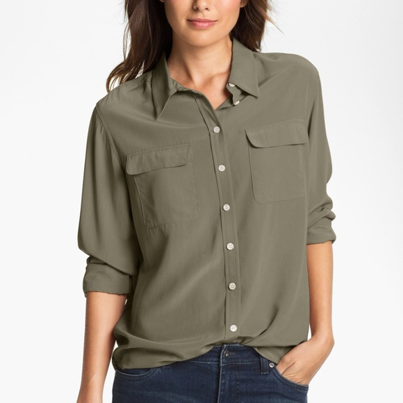 vince camuto silk blouse